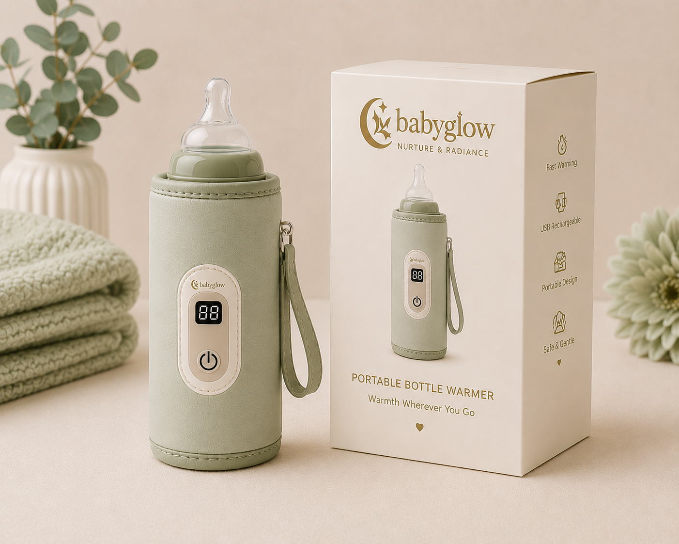 π BabyGlow Portable Bottle Warmer β Warmth Wherever You Go