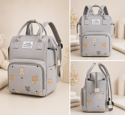 🧸 BabyGlow Baby Backpack – Teddy Bear Edition